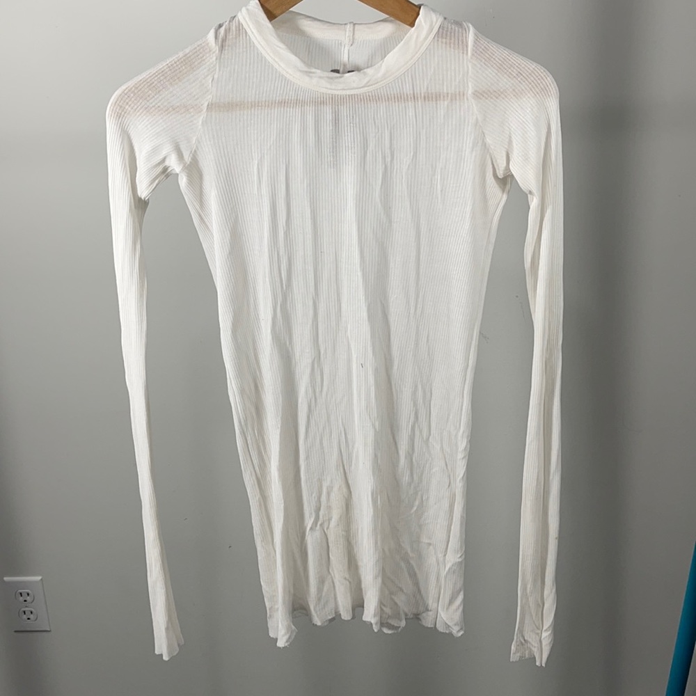 Sheer white Rick Owens Stretchy Top